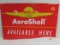 Vintage Shell Aeroshell Motor Oil Metal Sign Nos