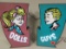Excellent Vintage Guys & Dolls Lighted Bathroom Signs
