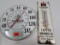 (2) Vintage Advertising Thermometers International Harvester, Pioneer Seed