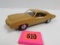 Vintage 1971 Pontiac Gto Hardtop Promo Car Quezel Gold