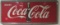 Antique 1940's/50's Coca Cola Self Frames Steel Sign 24 X 58