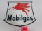 Vintage 1950 Dated Mobilgas Mobil Pegasus Porcelain Pump Plate Sign 12 X 12