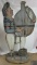 Excellent Antique Folk Art Carved Wood 5ft. Sailor With Whiskey Jug