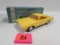 Vintage 1968 Ford Galaxie Promo Car Yellow In Orig Box