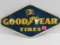 Vintage 1958 Dated Goodyear Tires Metal Sign 15 X 28