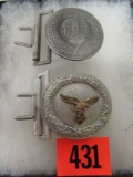 Original Wwii Nazi German Belt Buckles (luftwaffe & Army)