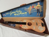 Vintage 1956 Emenee Gene Autry Guitar In Orig Box