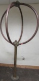 Rare Antique Brass/ Copper Nautical Ships Radio Directional Antenna 8 1/2 Ft. Tall