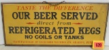 Antique Self Framed Tin Sign 