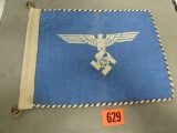 Authentic Wii Nazi German Teno Car Flag Rare