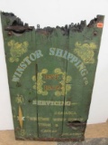 Antique Authetic Wooden Ships Door Painted Sign