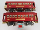 Antique Lionel Standard Gauge Passenger Cars #337 & 338