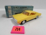 Vintage 1968 Ford Galaxie Promo Car Yellow In Orig Box