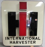 Outstanding International Harvester Ih Porcelain Back-lit Sign (46 X 51