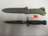 Excellent Usm8 Bmco M-1 Carbine Bayonet & Scabbard