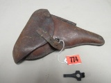 Outstanding Dated 1939 Nazi Marked Original Karl Barth Holster For P08 Luger W/ Tool