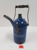 Antique 2 Litre Porcelain Petroleum Can