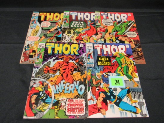 Thor Late Silver/early Bronze Lot Of (5)