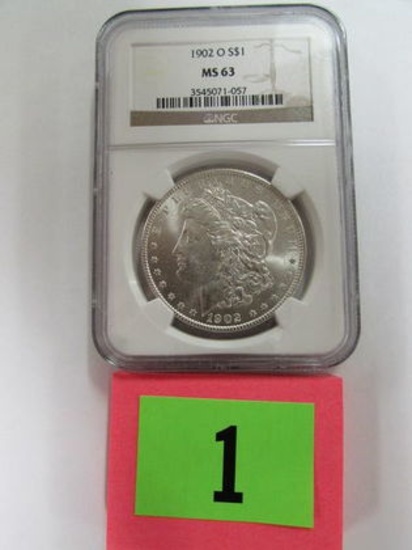 1902-o Morgan Silver Dollar Ms63 (ngc)