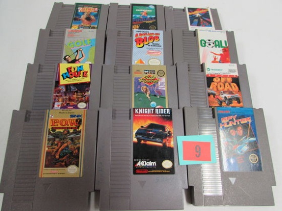 Lot (12) Vintage Nintendo Nes Video Game Cartridges