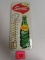 Excellent 1963 Dated Squirt Soda Embossed Metal Thermometer 6 x 13
