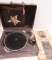 WWII Military GI Phonograph Record Player w/ Records