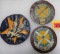 Lot of (3) WWI Leather Squadron Patches