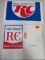 Lot of (2) Vintage 1960s-1970s RC Royal Crown Cola Rack Top Sign