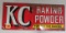 Antique KC Baking Powder Dbl Sided Metal Advertising Sign