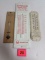 (3) Vintage Advertising Thermometers