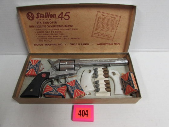 Rare Vintage Nichols Stallion 45 Mark II Six Shooter MIB