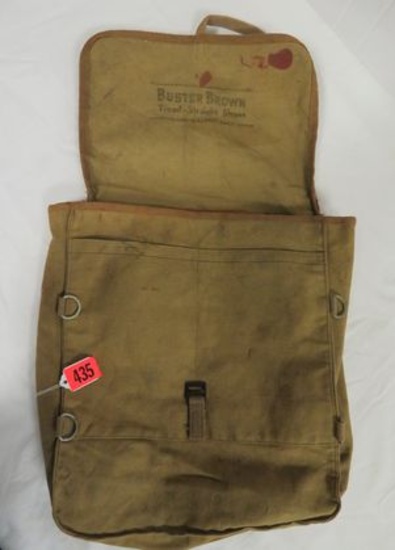 Vintage Buster Brown Shoes Advertising Canvas Backpack