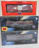 Lot of (3) Lionel Rolling Stock Inc (2) Polar Express Baggage Car and Dining Car