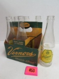 Excellent Vintage Vernor's 6-Pack bottles in orig. Cardboard Carrier
