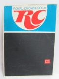 Vintage RC Cola Embossed Metal Chalkboard Sign 20 x 28