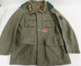 Authentic WWII Nazi German Tunic / Jacket with Insignia