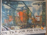 WWI On the Job For Victory Patriotic Poster