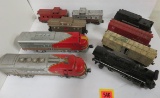 Vintage Lionel Train Lot (9pcs) Includes Locomotive 8632 and Santa Fe 162