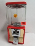 Vintage Parkway/ Northwestern 10 Cent Coin Operated Candy/ Nut Machine