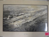Dated 1943 Detroit Express-Way Layout Print by John Williams