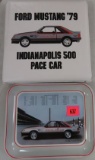 Rare 1979 Indy 500 Mustang Pace Car Tray and Seat Cushion