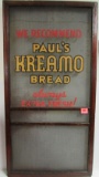 Rare Antique Kreamo Bread Advertising Screen Door 28 x 54