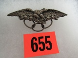 Excellent Antique Colonial Eagle Cloak Clasp/ Pin Badge