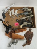 Vintage Cap Gun Lot - Parts, Non- Working, AS IS