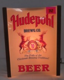 Vintage 1960s Hudepohl Beer Lighted Advertising Sign