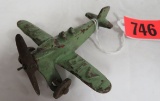 Antique Hubley Air Ford Cast Iron Airplane, 4