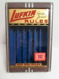Excellent Antique Lufkin Tape/ Rules Glass Metal Counter Display Case