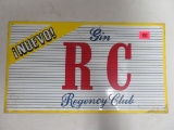 Vintage Regency Club Gin Tin Advertising Sign