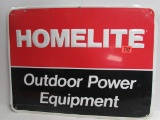Vintage Homelite Outdoor Power Equipment Embossed Metal Sign 18 x 24