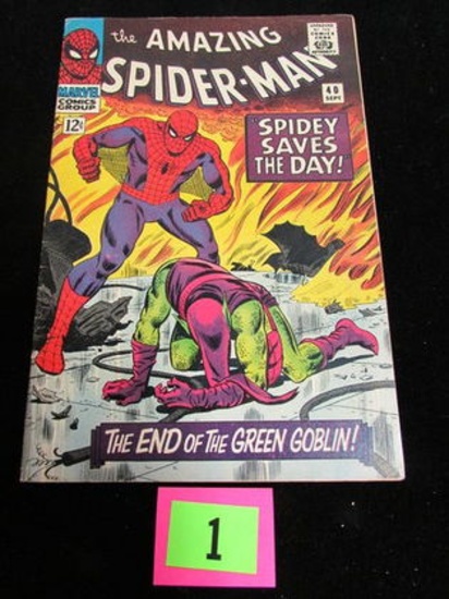 Amazing Spiderman #40 (1966) Key Origin Of Green Goblin